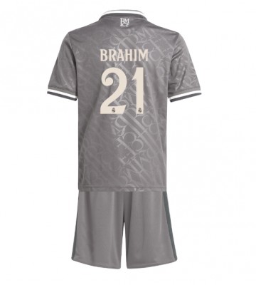 Real Madrid Brahim Diaz #21 Tercera Equipación Niños 2024-25 Manga Corta (+ Pantalones cortos)